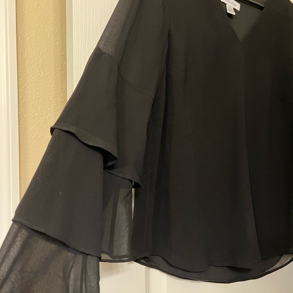 Black Calvin Klein Blouse - Picture 3 of 3